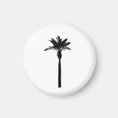 Palm Tree Silhouette Küstenreise Preppy Magnet (Vorne)