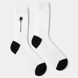 Palm Tree Silhouette Küstenreise West Coast Fun Socken