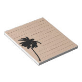 Palm Tree Silhouette mit benutzerdefinierter Farbb Notizblock (angewinkelt)