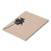 Palm Tree Silhouette mit benutzerdefinierter Farbb Notizblock (Rotiert)