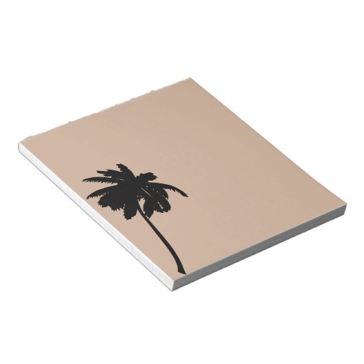 Palm Tree Silhouette Notizblock (angewinkelt)