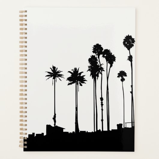 Palm Tree Silhouette Planner Planer (Vorderseite)