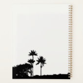 Palm Tree Silhouette Planner Planer (Rückseite)