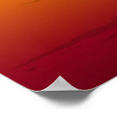 Palm Tree Silhouette Poster (Ecke)