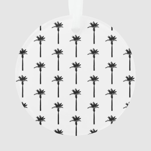 Palm Tree Silhouette Reisen Küste Moderne Eleganz Ornament (Rückseite)