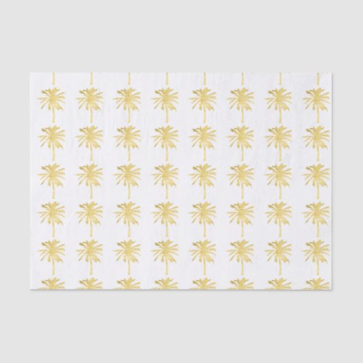 Palm Tree Silhouette Wedding Seidenpapier (Vorderseite)