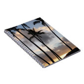 Palm Tree Silhouetten in Hawaii Notizblock (Rechte Seite)