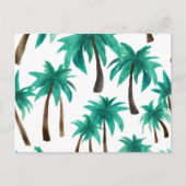 Palm Tree Simple Modern Watercolor Postkarte (Vorderseite)