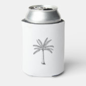 Palm Tree Sketch Black Dosenkühler (Kanne Rückseite)