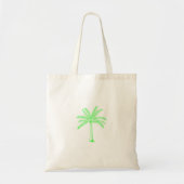 Palm Tree Sketch Green Tragetasche (Vorne)