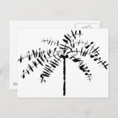Palm Tree Sketch Postkarte (Vorne/Hinten)