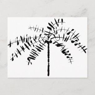 Palm Tree Sketch Postkarte