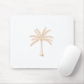 Palm Tree Sketch Tan Mousepad (Mit Mouse)