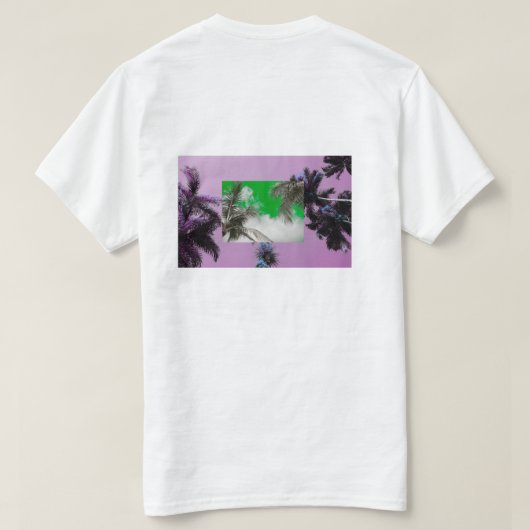 Palm Tree Sky Image - Tropical Paradise  T-Shirt (Design Rückseite)