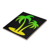 Palm Tree Small (4,25" x 4,25") Keramik Foto Tile Fliese (Seite)