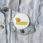 Palm Tree Sommer mit Sonne und Strand Button