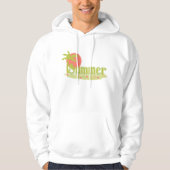 Palm Tree Sommer mit Sonne und Strand Hoodie (Vorderseite)