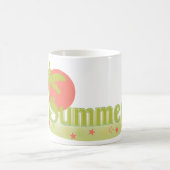 Palm Tree Sommer mit Sonne und Strand Kaffeetasse (Mittel)
