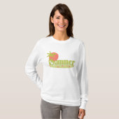 Palm Tree Sommer mit Sonne und Strand T-Shirt (Vorne ganz)