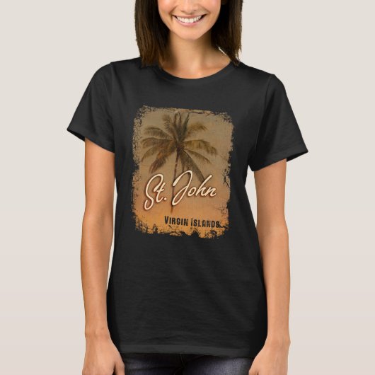 PALM TREE St. John Jungfrau Islands T-Shirt (Vorderseite)