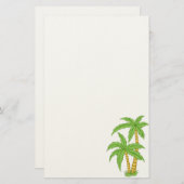 Palm Tree Stationery Briefpapier (Vorne/Hinten)