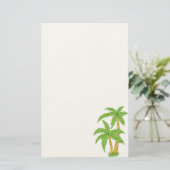 Palm Tree Stationery Briefpapier (Stehend Vorderseite)