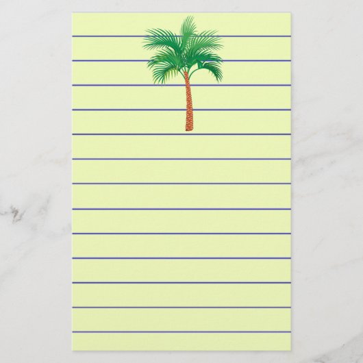 Palm Tree Stationery Briefpapier (Vorderseite)