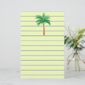 Palm Tree Stationery Briefpapier (Stehend Vorderseite)