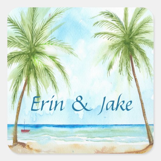 Palm Tree Sticker (Vorderseite)