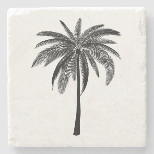 Palm Tree Stone Untersetzer (Vorderseite)