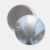 Palm Tree Summer Day Magnet (Vorderseite/Rückseite)
