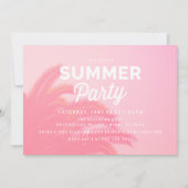 Palm Tree Summer Party Einladungen (Vorderseite)