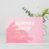 Palm Tree Summer Party Einladungen (Stehend Vorderseite)