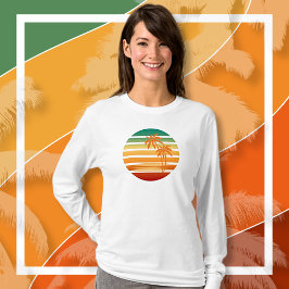 Palm Tree Sun Long Sleeve T-Shirt