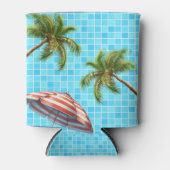 Palm Tree Sun Regenschirm Sommer Dosenkühler (Vorderseite)