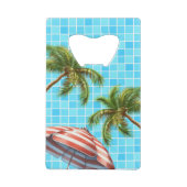 Palm Tree Sun Regenschirm Sommer Geldbeutel Flaschenöffner (Rückseite)