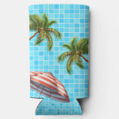Palm Tree Sun Regenschirm Sommer Selters Dosenkühler (Rückseite)