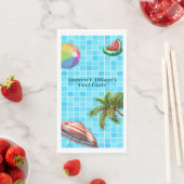 Palm Tree Sun Umbrella Beach Ball Pool Party Serviette (Beispiel)