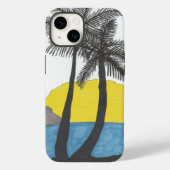 Palm Tree Sunrise Case-Mate iPhone Hülle (Rückseite)