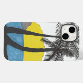 Palm Tree Sunrise Case-Mate iPhone Hülle (Rückseite (Horizontal))