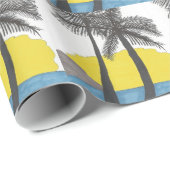 Palm Tree Sunrise Geschenkpapier (Rolleneckpunkt)