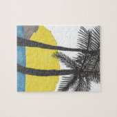 Palm Tree Sunrise Puzzle (Horizontal)