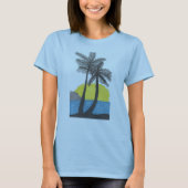 Palm Tree Sunrise Tshirt (Vorderseite)