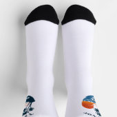 Palm Tree Sunset Beach Crew Socks Socken (Oben)