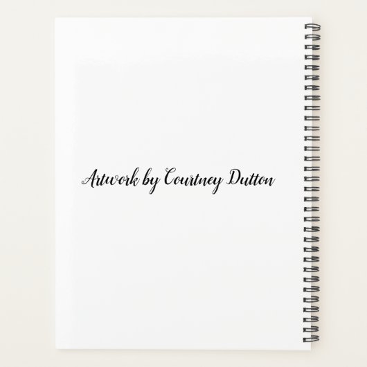 Palm Tree Sunset Design - Planer (Rückseite)