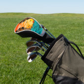 Palm Tree Sunset Golf Headcover (In SItu)