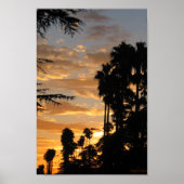 Palm Tree Sunset Los Angeles Poster (Vorne)