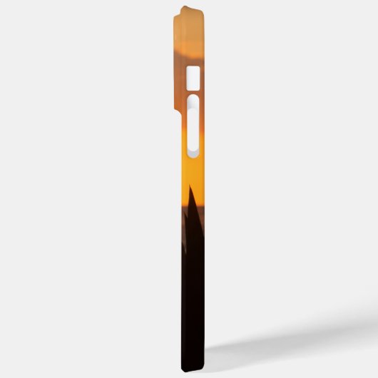 Palm Tree Sunset mit Namen Case-Mate iPhone Hülle (Rückseite / Links)