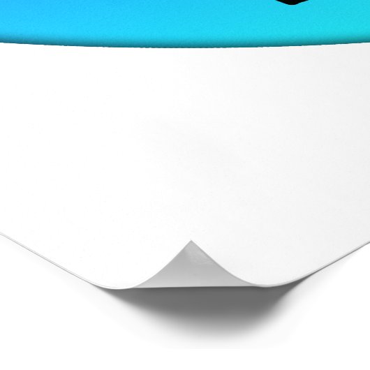 Palm Tree Sunset Poster (Ecke)