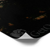 Palm Tree Sunset Poster (Ecke)